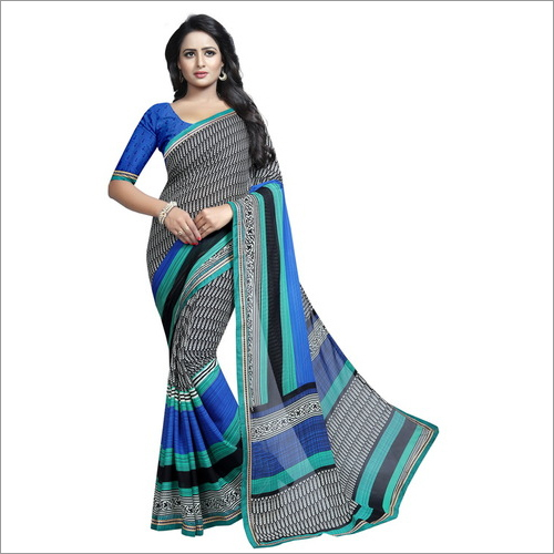 Georgette Fancy Saree Lace