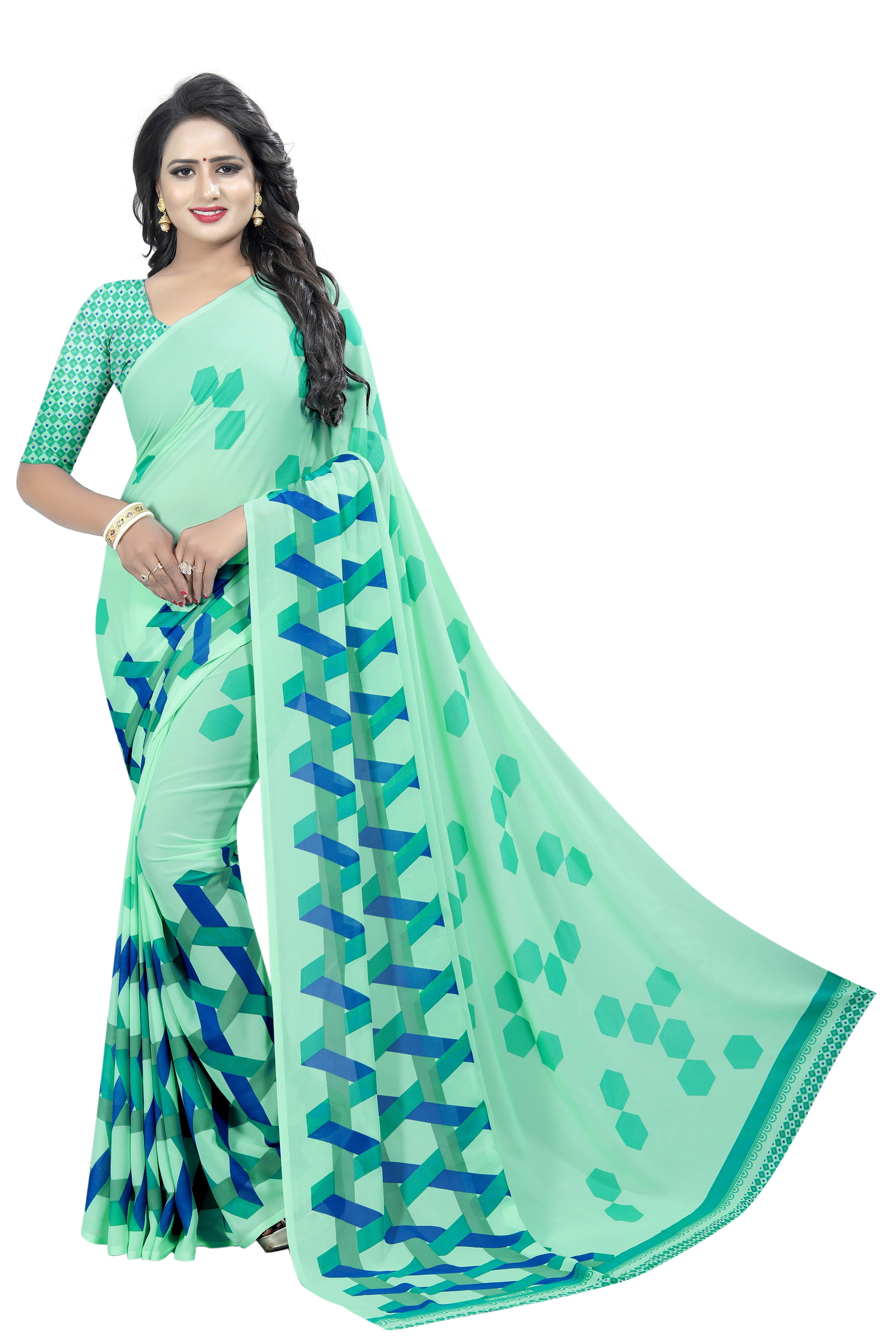 Fancy Manohari Georgette Saree
