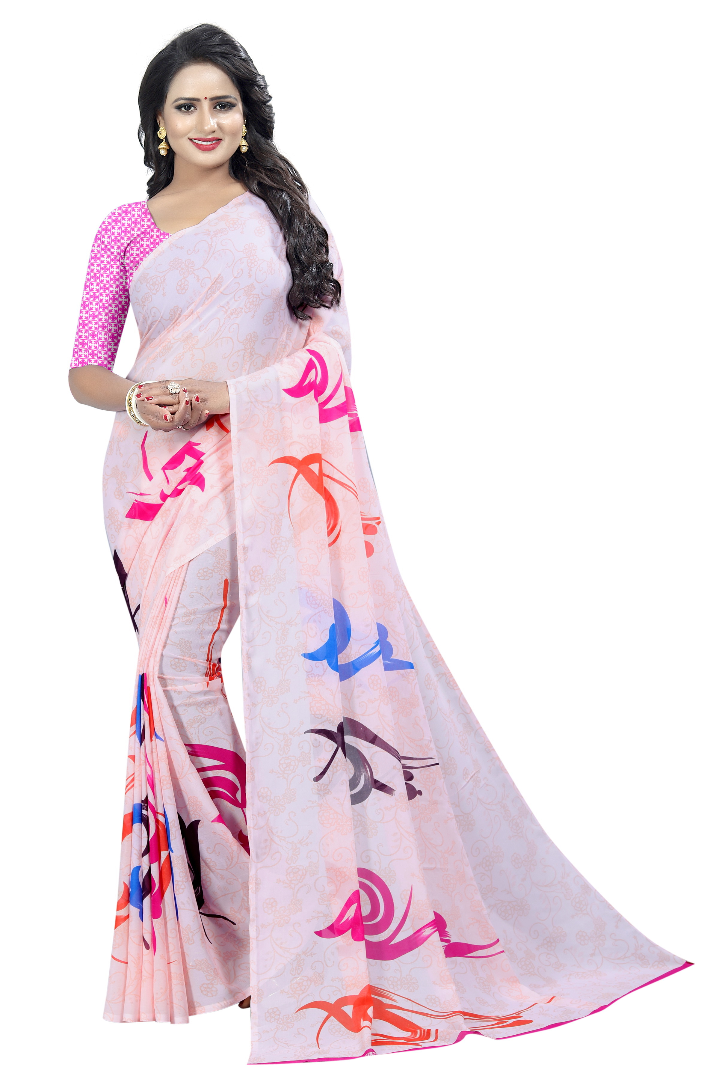 Fancy Manohari Georgette Saree