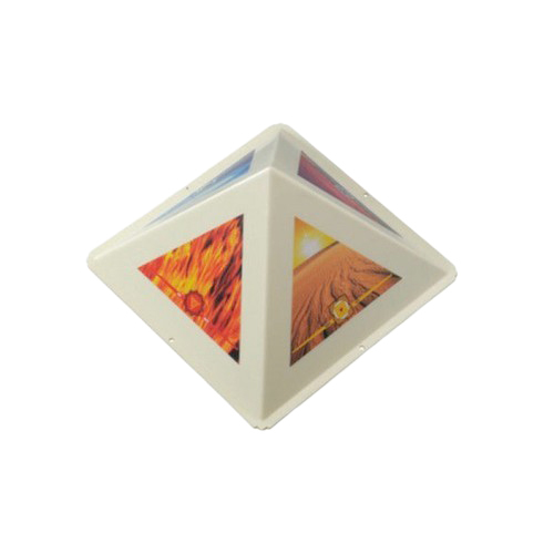 Experiment Pyramid - Plastic Material, White Color | Ideal for Experiments, Removes Negative Energy, Attracts Good Fortune
