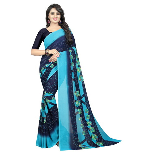 Georgette Silk Saree