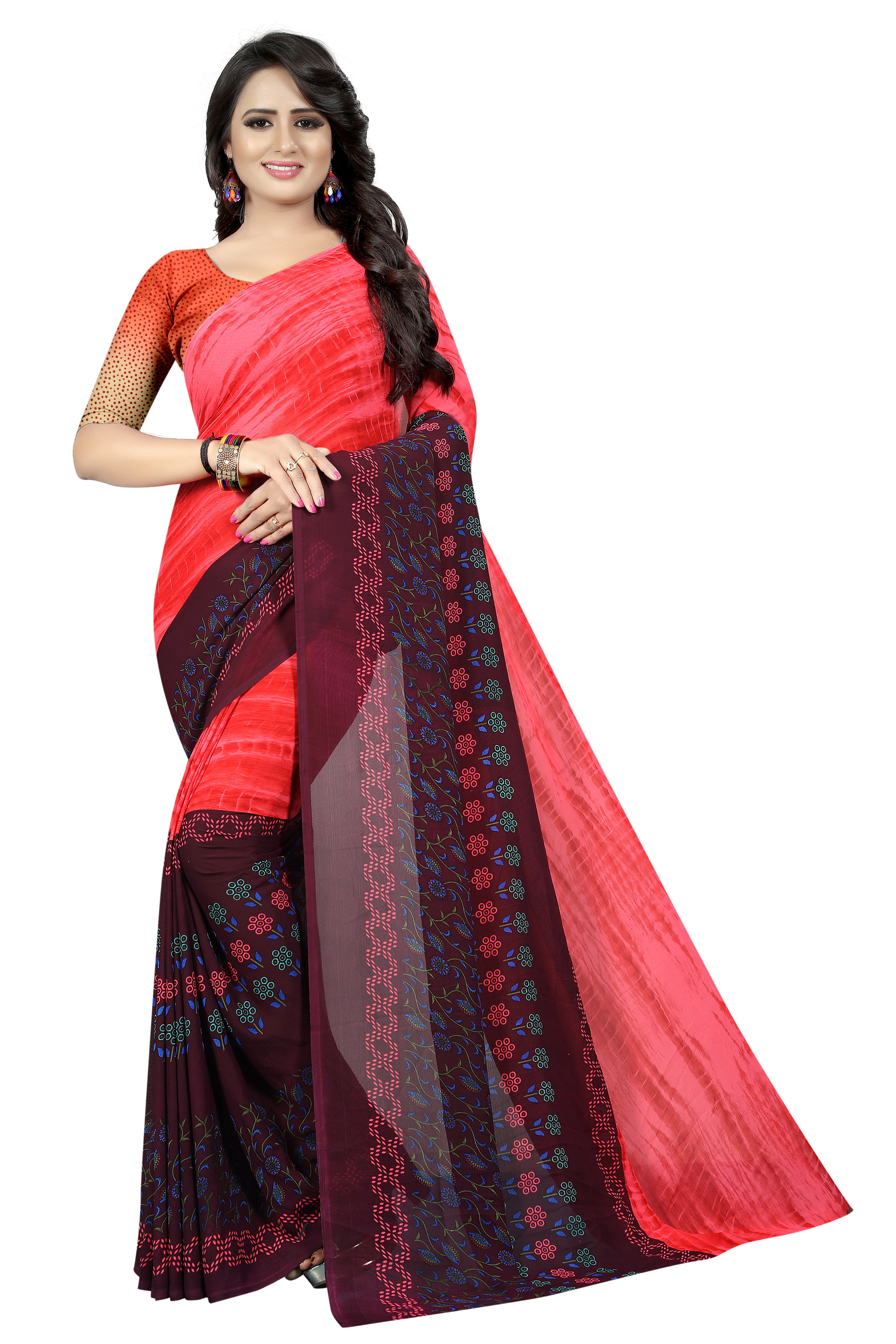 Georgette Silk Saree