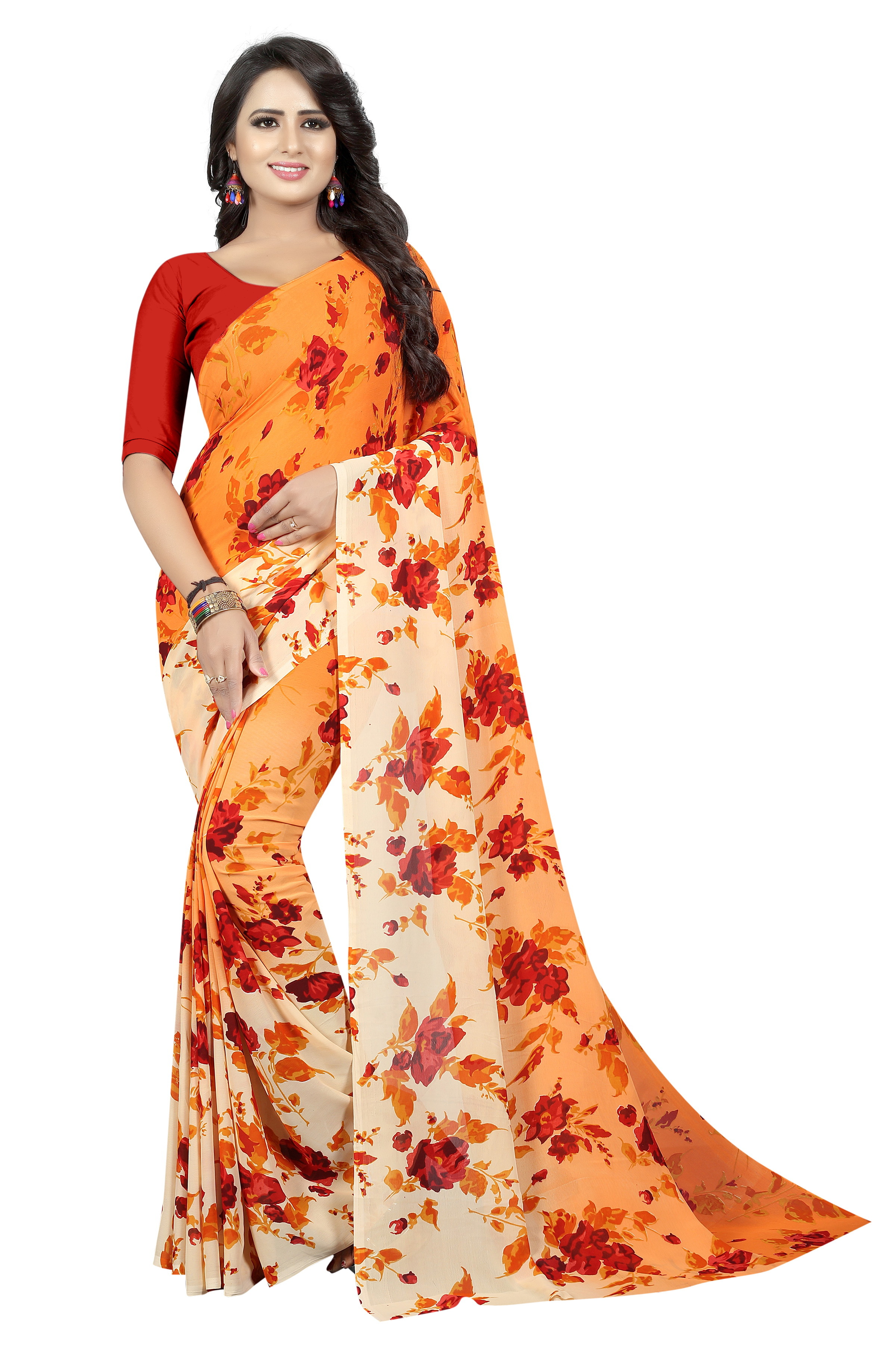 Georgette Silk Saree