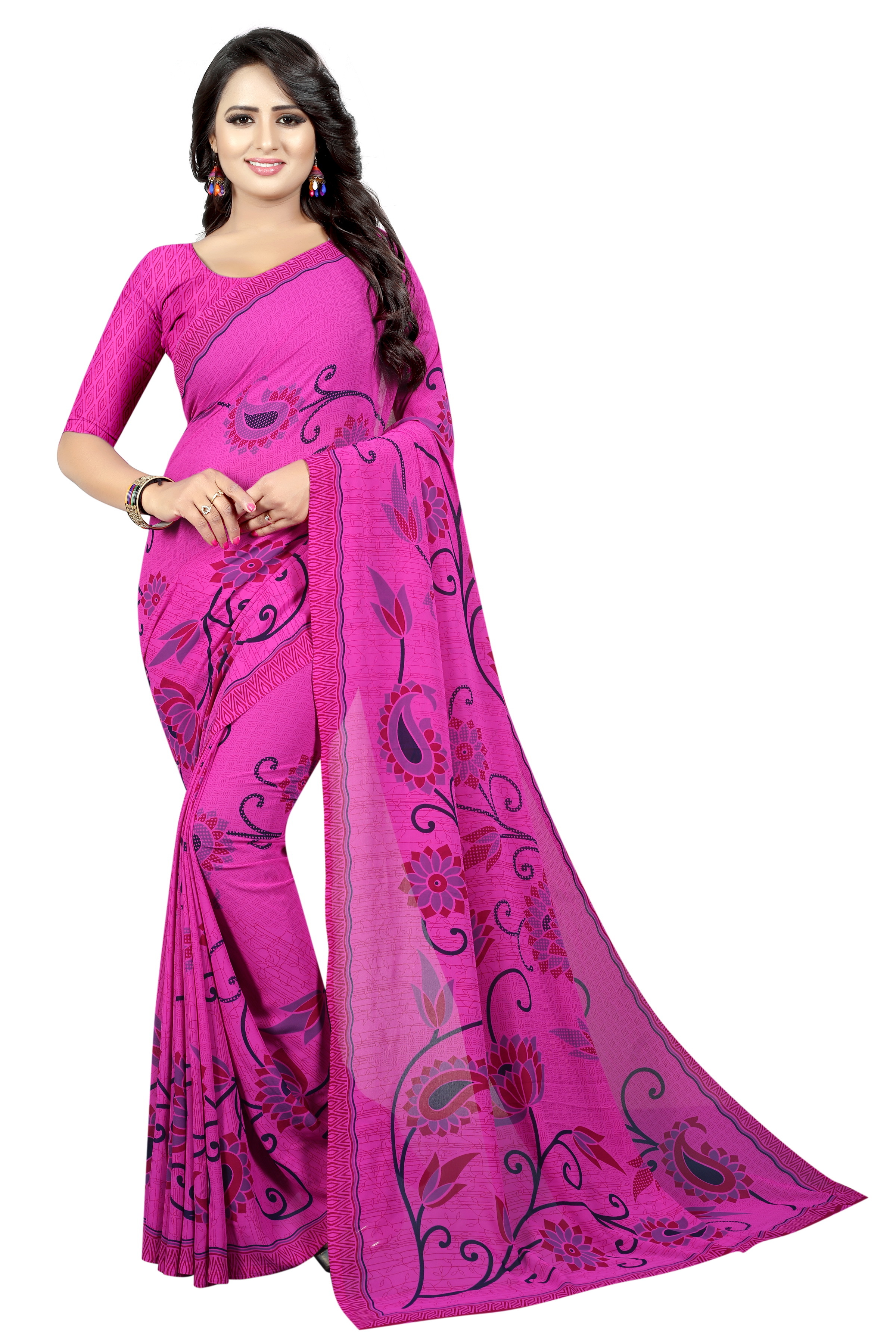 Georgette Silk Saree