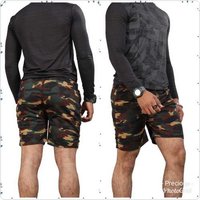 Camouflage Shorts - Cotton Mid Length Zipper Shorts | Printed Design for Boys and Men, Stylish Comfort for Outdoor Adventures