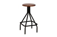 Wooden Iron bar stool