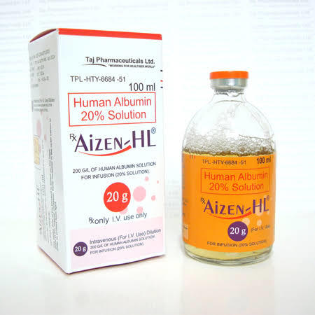 HUMANA  ALBUMINE I.V 20%