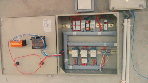 Electric motor control panel