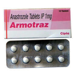 Anastrozole Tablet - White, 1mg, 10 Tablets Blister Pack | Breast Cancer Postmenopausal Therapy
