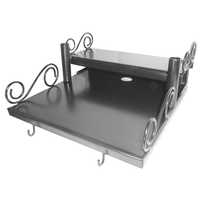 Wooden Iron Wall Shelf