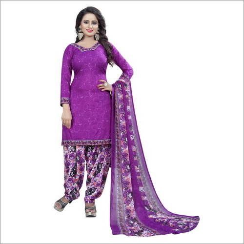 LADIES WEAR  PRINTED CREPE DRESS MATERIAL
