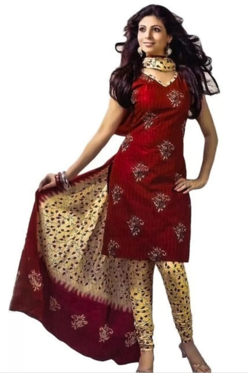 LADIES WEAR  PRINTED CREPE DRESS MATERIAL