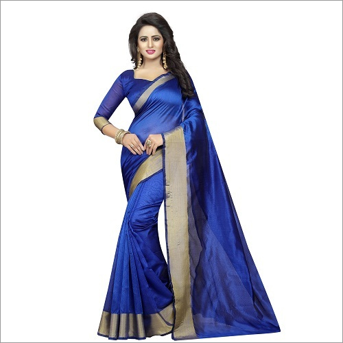 Cotton Designer Silk Saree