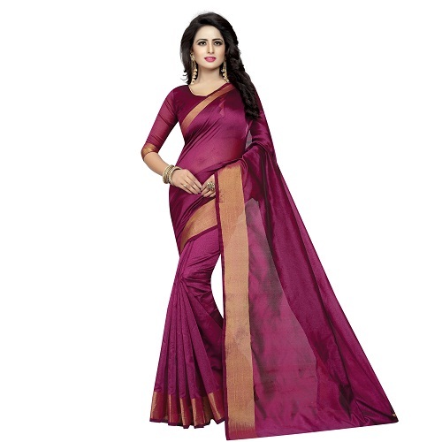 Cotton Designer Silk Saree