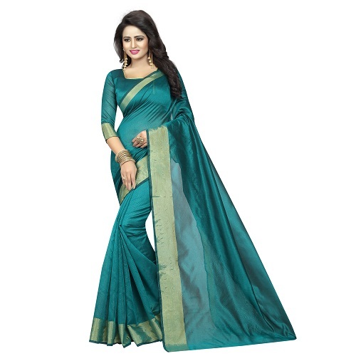 Cotton Designer Silk Saree