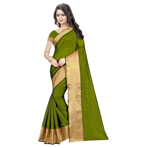 Cotton Designer Silk Saree