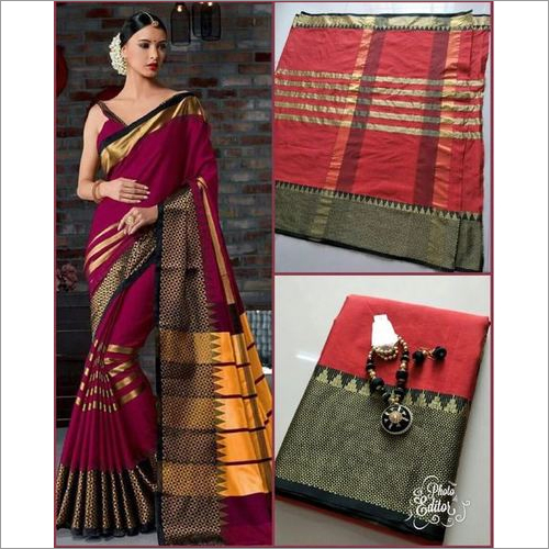 Cotton Art Silk Saree