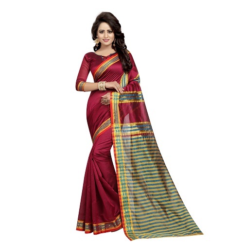 Cotton Art Silk Saree