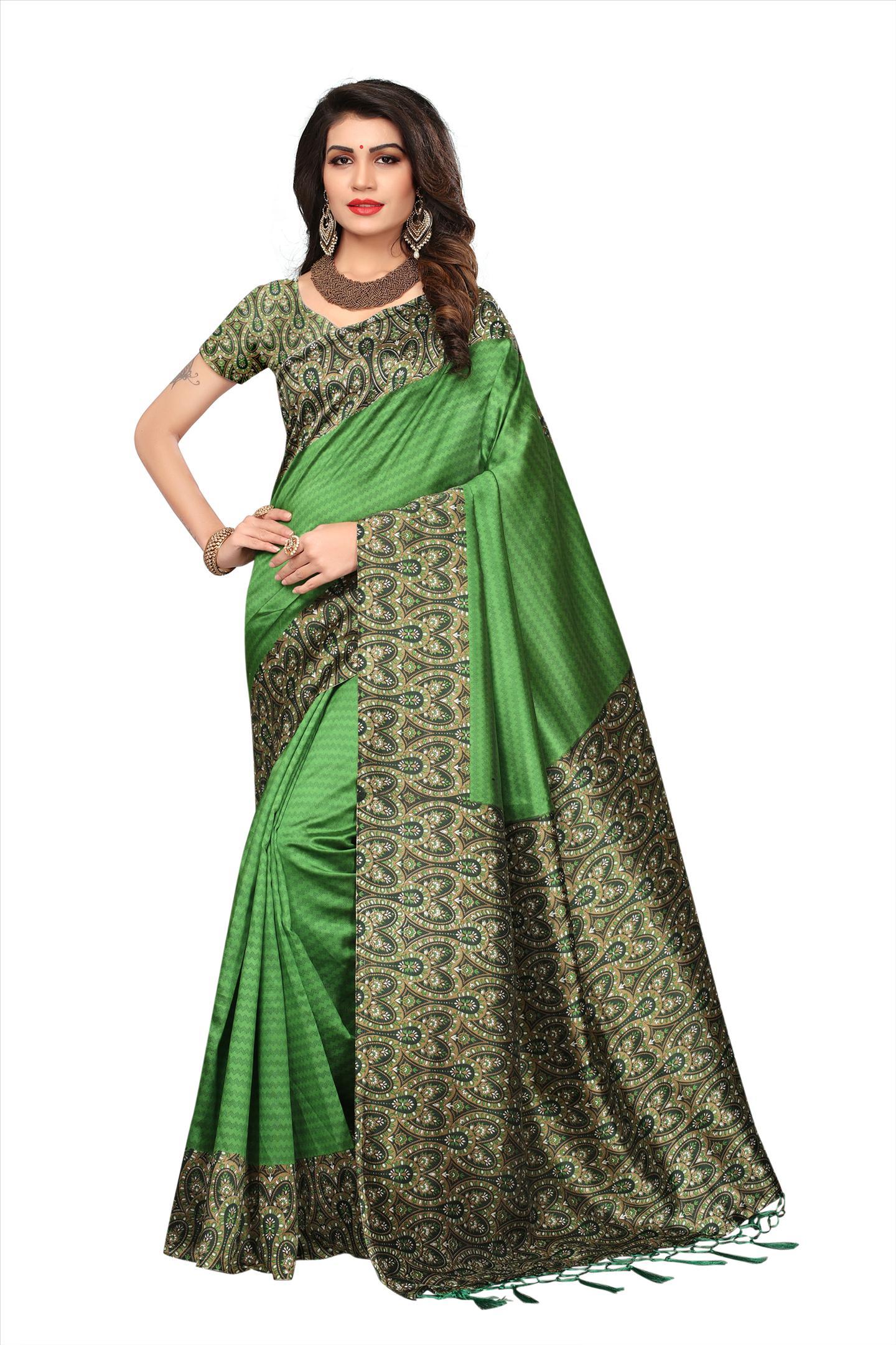 Mysore Fancy Print Saree