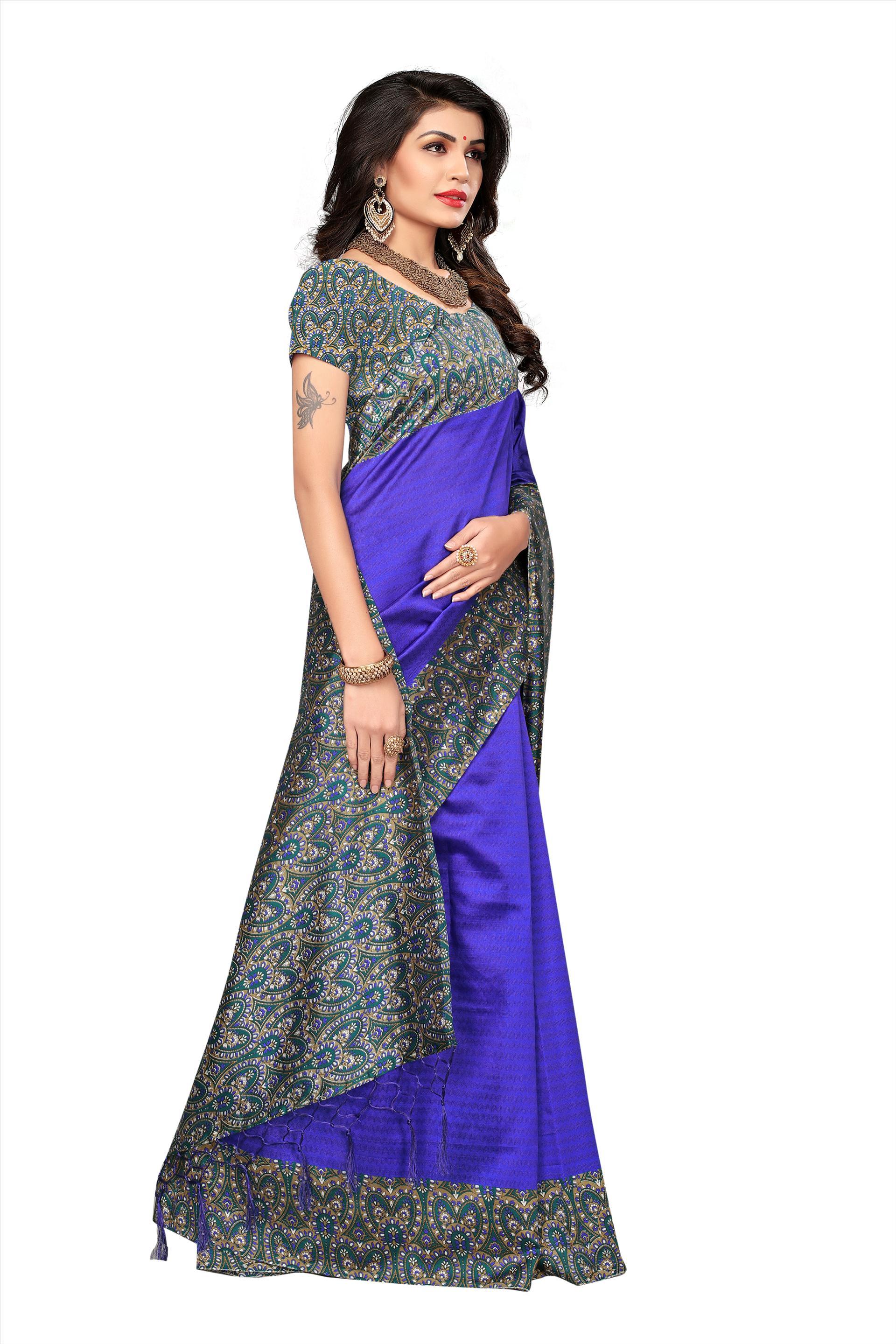Mysore Fancy Print Saree