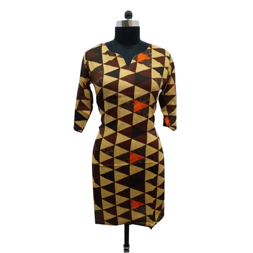 Ladies Digital Print Trendy Kurtis