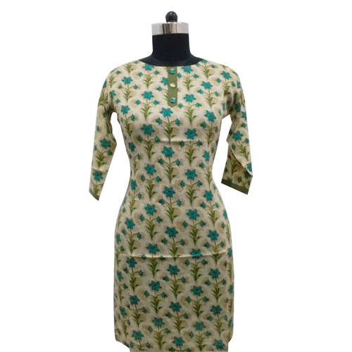 Ladies Round Neck Kurtis