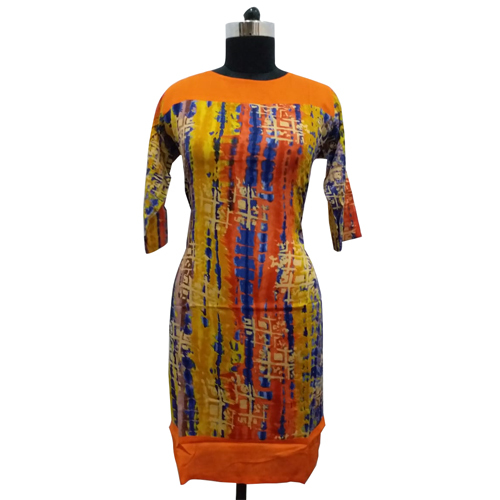 Ladies Tie Dye Print Kurtis