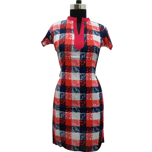 Ladies Half Sleeves Designer Kurtis