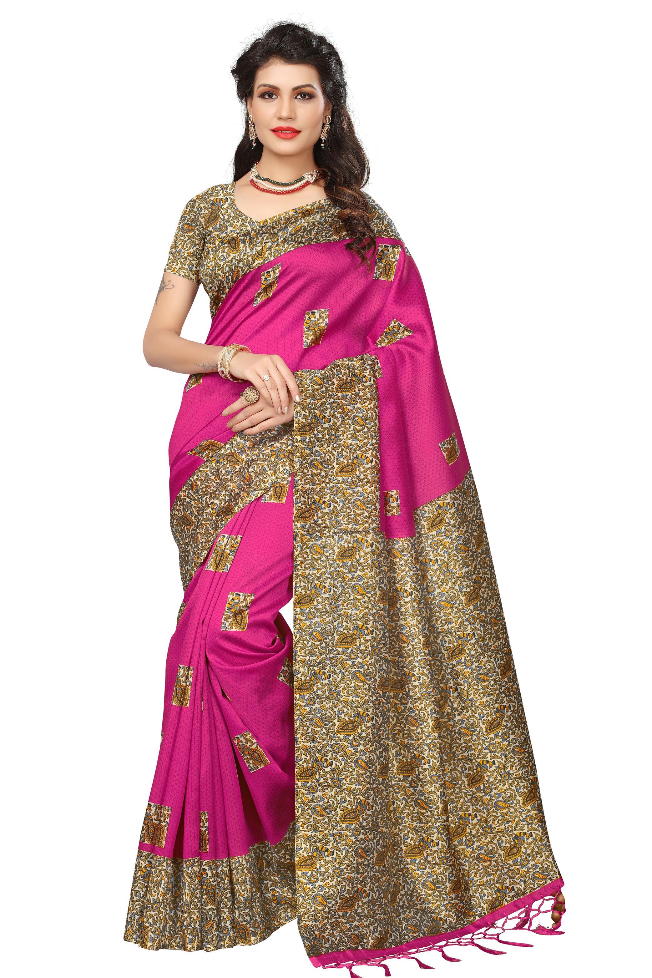 Mysore Silk Printed Saree