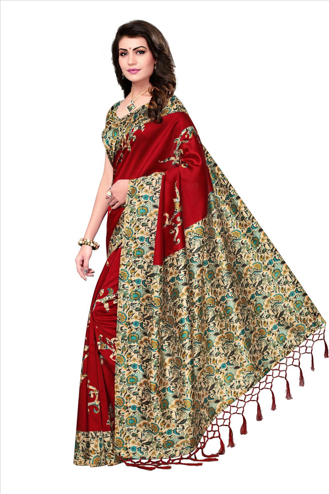 Mysore Silk Printed Saree