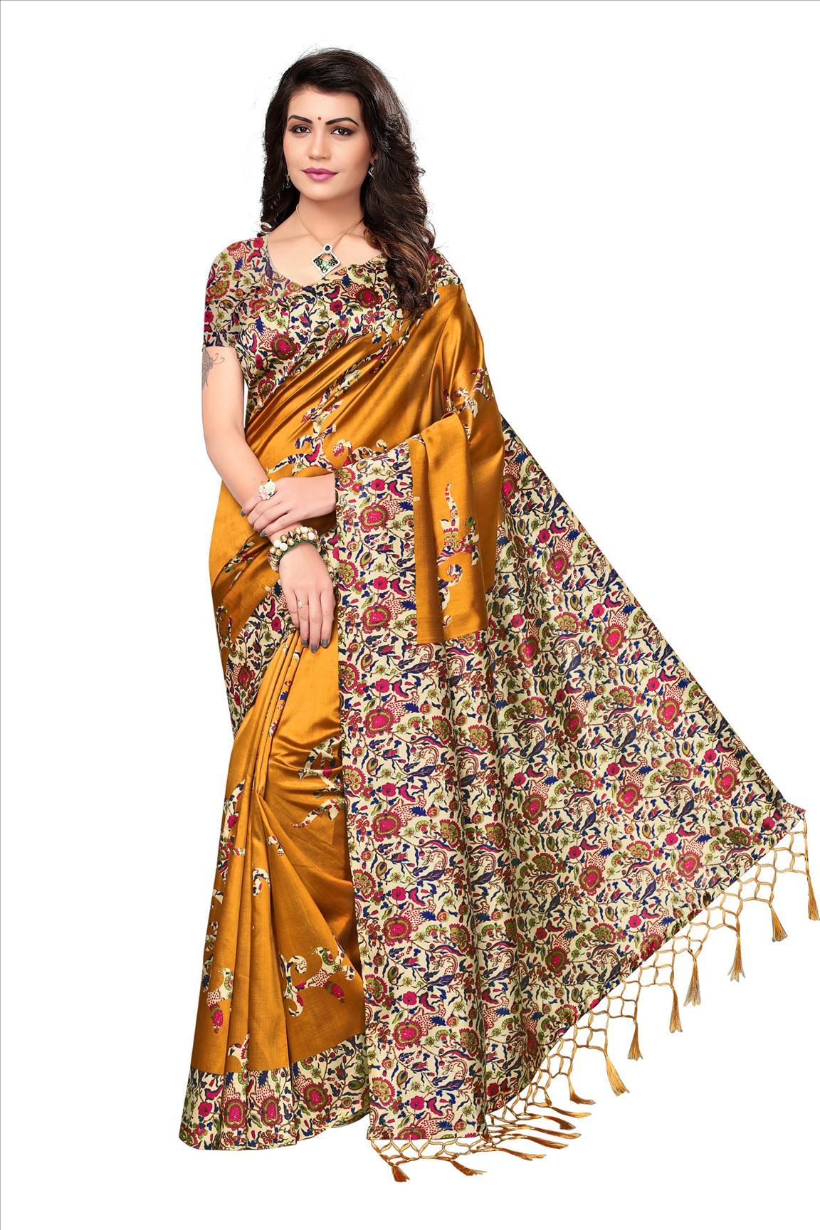Mysore Silk Printed Saree