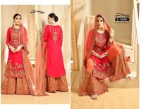 Stylish Straight Cut Plazzo Salwar Suits