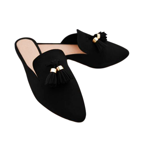 Fancy Ladies Flat Mule Loafers