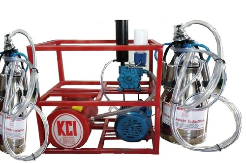 Double Bucket Milking Machine with Motor