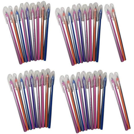 Blue Ink Use And Throw Pen