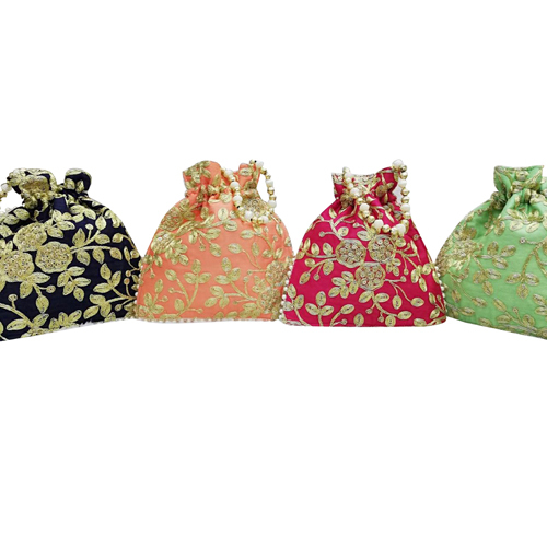 Ladies Bridal Embroidered Potli Bag