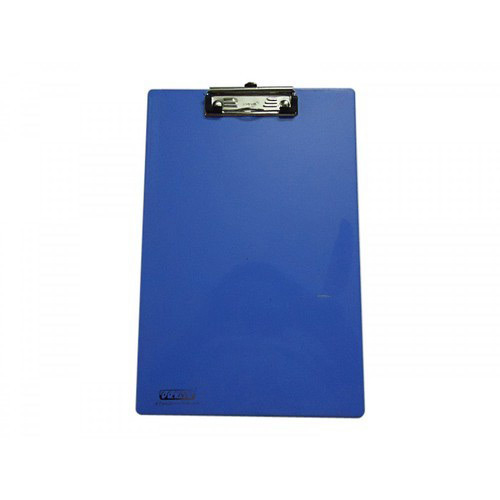 Plastic Exam Pad - Plastic, A4 Size, Blue | Metal Clip, Durable, Stable Base, Smooth Writing, Portable
