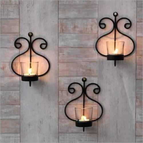 Wall Art Metal Candle Holder
