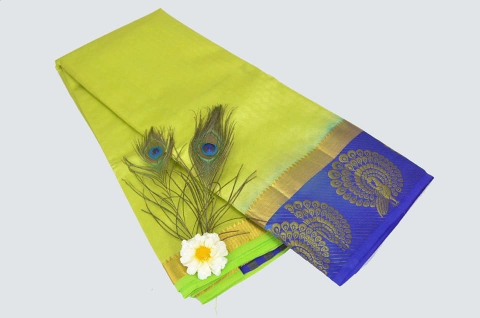 Fancy Printed Kanjivaram Silk Saree