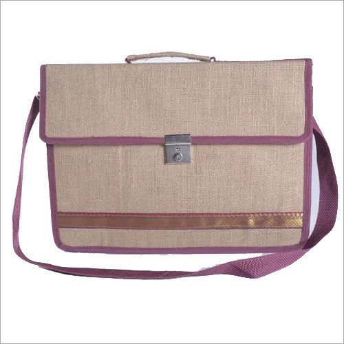 Customizable Jute Laptop Bag