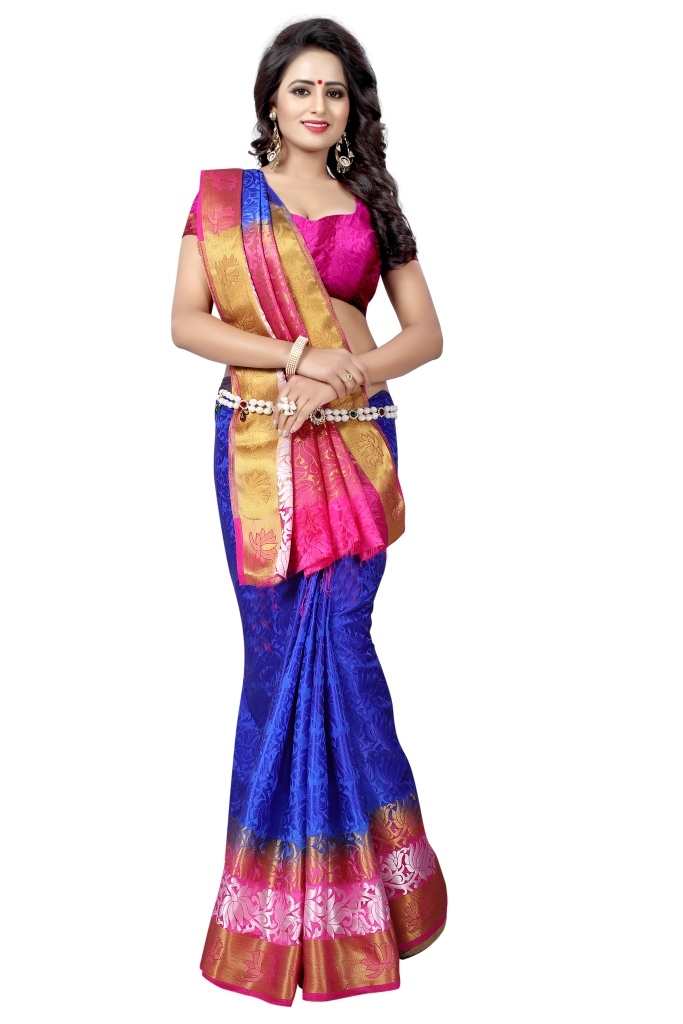 New Printed Cotton Silk Saree