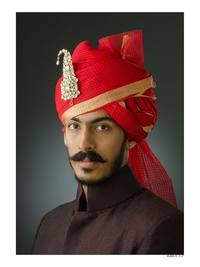 Safa - Cotton Multicolour Designer Turban | Ideal for Wedding Events, Traditional Baarat Assembly Function Wear