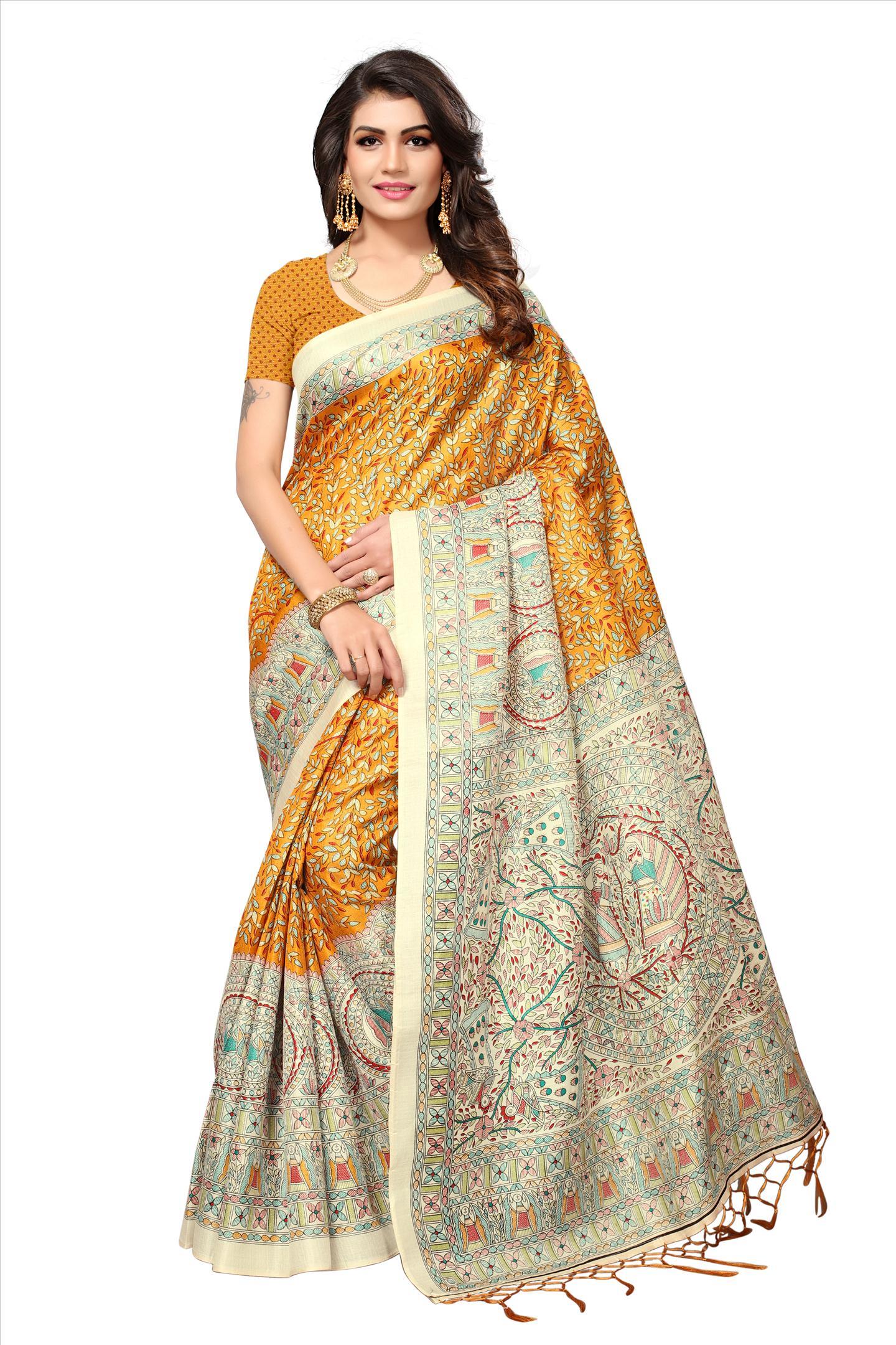 Fancy SIlk Saree with Butterfly Design