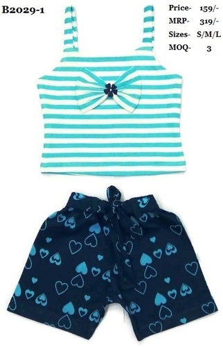 Girls Tops With Hot Pant Age Group: 0-3 Yrs