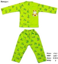 Boys Night Suit with front open