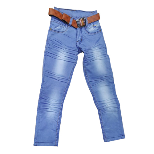 Boys Jeans - Cotton, Adjustable Waist, Multiple Sizes, Blue | Comfortable, Durable, Stylish, Trendy, Versatile Fit for Casual Outings