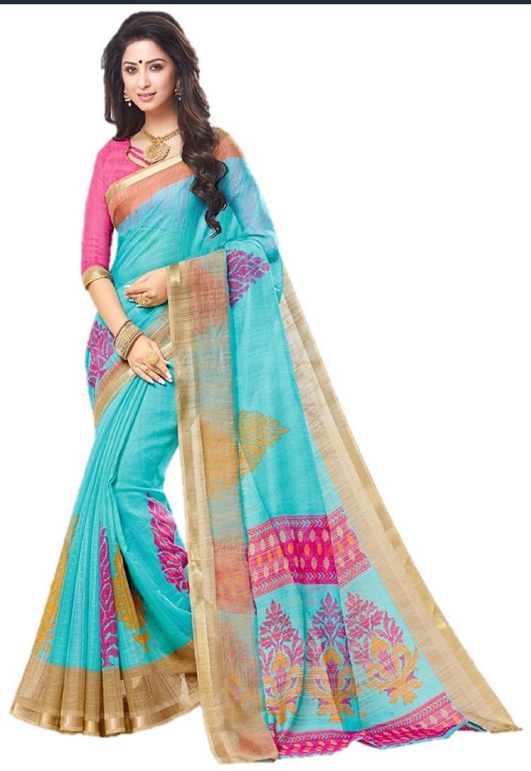 Vasundra Print Silk Saree