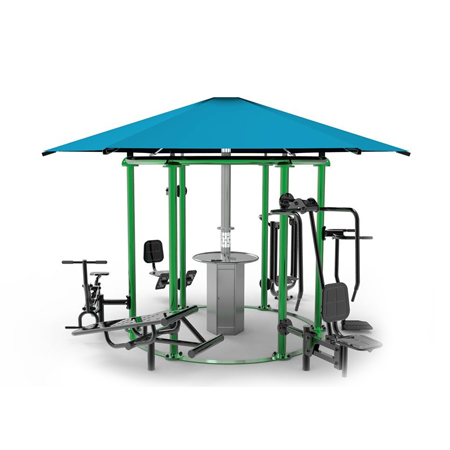 Circular Open Air Outdoor Gym Equipment Grade: Commercial Use