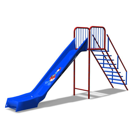 8 Feet Plain Roller Slide - Product Type: Outdoor Playground