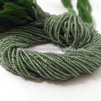 Natural 2mm Green Apatite Stone Micro Faceted Beads Strand Wholesale Lot Place Of Origin: India